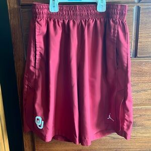 Jordan Oklahoma Sooners shorts.  Men’s large.